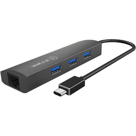 RaidSonic Icy Box IB-HUB1406-C schwarz, 3-port, USB-C 3.0 (60065)