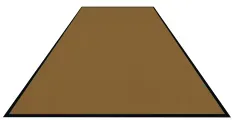 Schmutzfangmatte Colorstar, hellgold, waschbar, glatter Rücken 746085300150-C58 , Maße (B x T): 85 x 300 cm