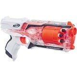 Nerf Elite Strongarm transparenter Blaster – Rotationstrommel, Schnellfeuer, 6 Nerf Elite Darts – für Kinder, Teenager, Erwachsene, 7.3 x 33 x 19.1 cm