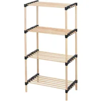 Storage Solutions Schuhregal mit 4 Ablagen Holz 49x28x92,5 cm