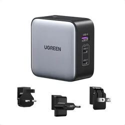 UGREEN Ladegerät USB-A+2*USB-C 65W GaN Reiseadapter