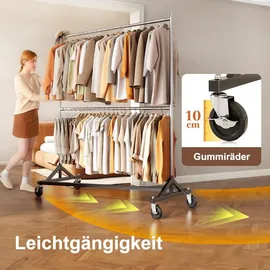 HoKeeper Garderobenständer Z-Ständer Schwarz