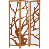 Homestyle4u Paravent Braun