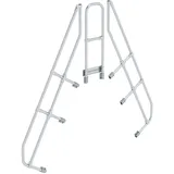 Günzburger MUNK zweiter Handlauf Aluminium-Überstieg stationär/fahrbar 60° 7 Stufen