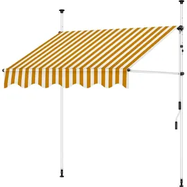 Melko Klemmmarkise 200 cm orange/weiß