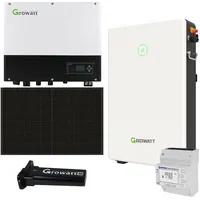 Growatt SPH3000TL BL-UP 3kWp PV Komplettanlage mit Glas Glas