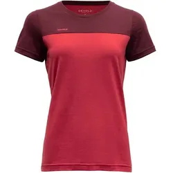 DEVOLD Damen T-Shirt NORANG, PORT/BEAUTY, XS