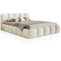 Juskys Polsterbett Catania 180 x 200 cm Creme