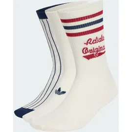 adidas RETRO SPORT CREW Socken 2er Pack Weiß 40-42