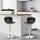 Homcom Barhocker 46 x 53,5 x 85-106 cm Schwarz