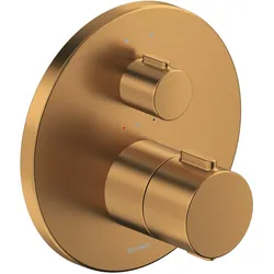 Duravit Thermostatarmaturen Thermostat Unterputz Set, 2 Verbraucher, rund, Badarmaturen, bronze gebürstet