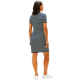 Tommy Hilfiger Polokleid Blau/Weiß XL