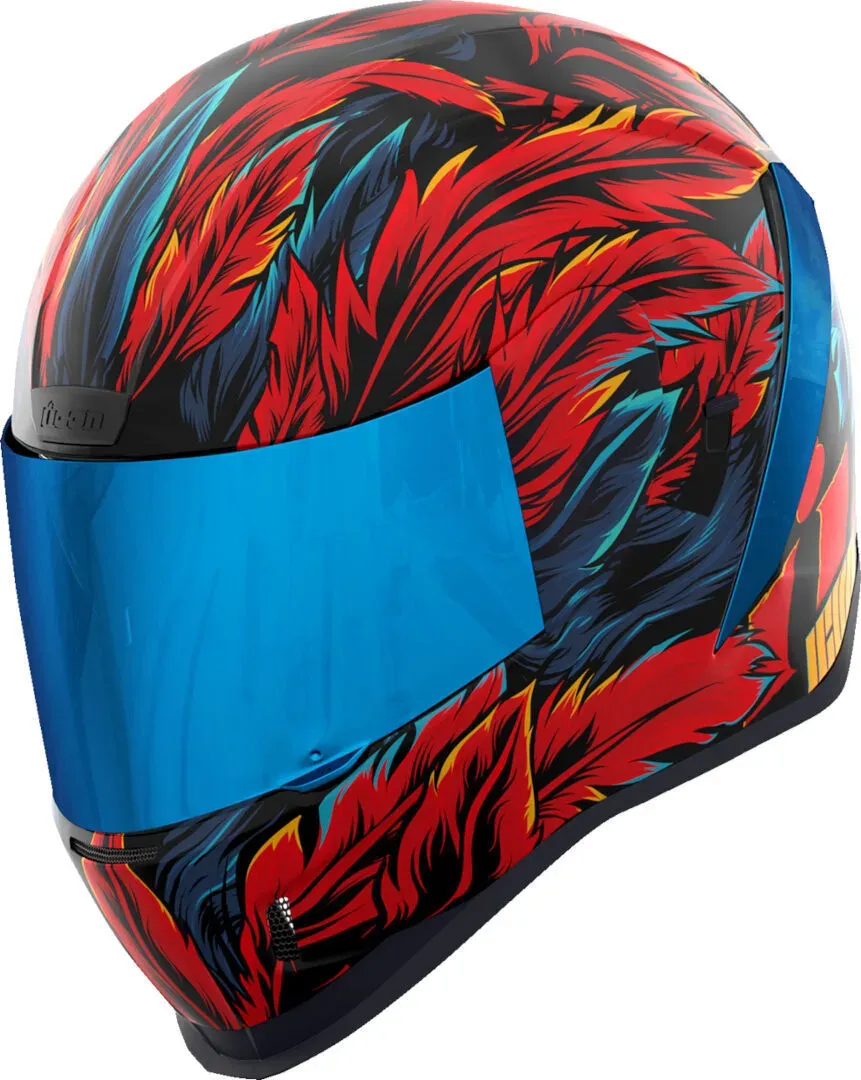 Icon Airform Fever Dream Helm, rood-blauw, XL Voorman