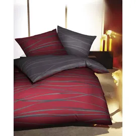 KAEPPEL Motion Mako-Satin rubin 200 x 200 cm + 2 x 80 x 80 cm
