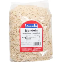 INSULA Gewürze-Backzutaten Gustav Essig GmbH&Co.KG Mandeln von Insula gestiftet blanchiert zum Backen und Kochen 1000g