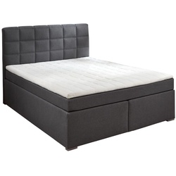 Boxspringbett 140x200 cm mit Topper und LED-Nachtlicht - Arcadius