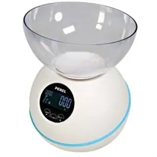 Küchenwaage digital 16 x 16 cm ABS weiß