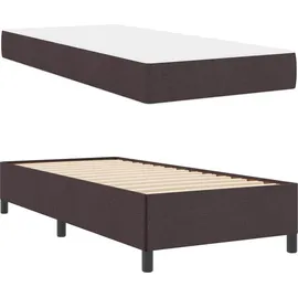 vidaXL Boxspringbett 100 x 200 cm Dunkelbraun