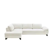 Lounge Collection Eckcouch Flachgewebe 3-Sitzer Beige