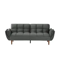 Playboy Schlafsofa  Scarlett ¦ grau ¦ Maße (cm): B: 215 H: 82 T: 85