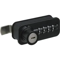 Hettich Zahlenschloss mit Riegel links Fixcode Kunststoff/stahl schwarz