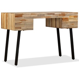 vidaXL Schreibtisch Wiederverwertetes Teak Massivholz 110 × 50 × 76 cm