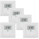 eQ-3 Homematic IP Wandthermostat mit Luftfeuchtigkeitssensor 5 St. Weiß