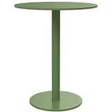 Vente-Unique Gartentisch, Grün, Metall, Uni, Rund, 60x74x60 cm, Gartenmöbel, Gartentische, Gartentische