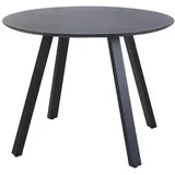 BEST Freizeitmöbel Halo Gartentisch Ø 100 x 75 cm Schwarz