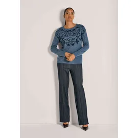 Madeleine Longpullover mit Rundhals rauchblau 36