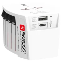 SKROSS Reiseadapter MUV USB Weiß