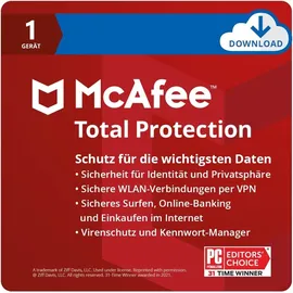 McAfee Total Protection 2025 UPG 10 PC DE Win
