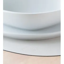 LINDDNA Tischset Serene L Curve Leder Beige Creme (Large)