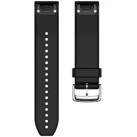 Garmin QuickFit 22 Black/Silver Silicone