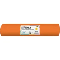Magni Magni, Bastelpapier, 520040 - Bastelfilz, mit feiner Wollqualität, 1 Rolle ca. 45 cm x 5 m, orange, klebefleckenfre (1 x)