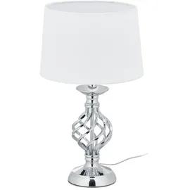 Relaxdays Tischleuchte Silber 3 St.