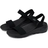 SKECHERS GO Walk Arch FIT Polished Sandals, Black, 41 EU