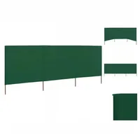 VidaXL 3-teiliges Windschutzgewebe 400 x 120 cm Grün