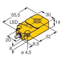 Turck Sensor nicht bündig NPN, Schließer NI20-Q14-AN6X2
