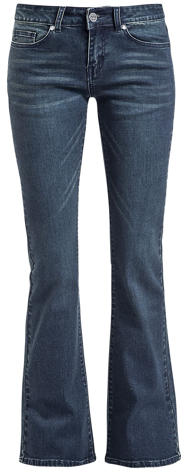 Black Premium by EMP Jeans - Grace - Dunkelblaue Jeans mit Schlag - W26L32 bis W38L34 - für Damen - Größe W33L34 - blau - W33L34