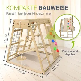 Juskys Klettergerüst Maxi für Kinder Natur