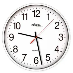 Peweta Uhren Wanduhr weiß 250 mm
