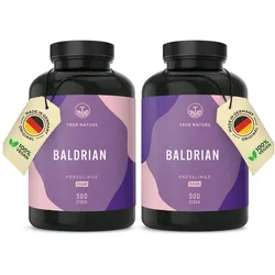 Baldrian Presslinge - Baldrianwurzelpulver, 16 Monate Vorrat 1000 St