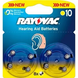 Rayovac Extra Advanced Gr. 10 - 6er Blister Hörgerätebatterien PR70 Gelb 24610 10AU-6XEMF