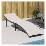 vidaXL Sonnenliege 199 x 55 x 50 cm Braun