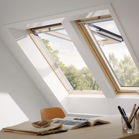 VELUX Dachfenster GPL 3067 Klapp-Schwing-Fenster Holz klar lack ENERGIE Wärmedämmung, 134x98 cm (UK04)