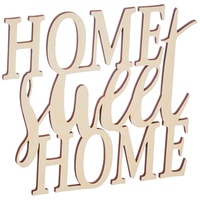 Rayher Holzschrift "Home sweet Home", FSC 100%, natur, 18x16,2x0,4cm, SB-Btl 1 Stück, 46416505