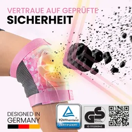 99flips Schoner Set Kinder 3-12 mit GS - Knieschoner Skaten Inliner Schützer rosa S/M