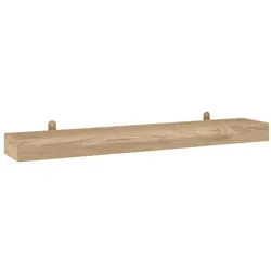 vidaXL Wandregale 2 Stk. 110x15x4 cm Massivholz Teak
