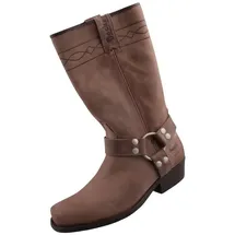 Dockers by Gerli Herren/Damen Biker Stiefel Hellbraun EU 38 - 38 EU